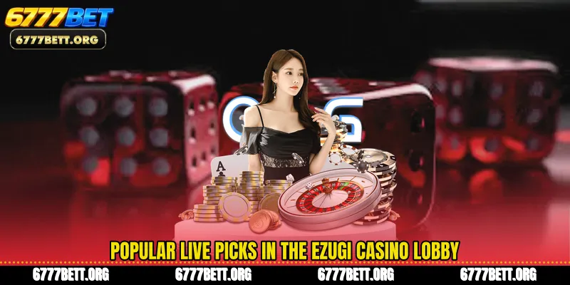 Popular live picks in the Ezugi Casino lobby