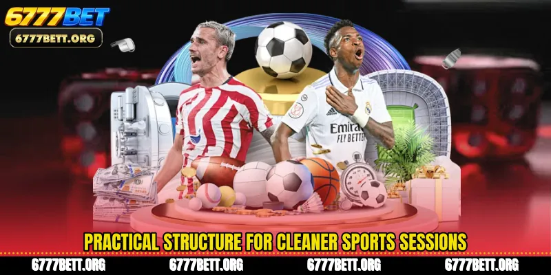Practical structure for cleaner sports sessions